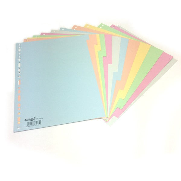 Feuilles cartonnées colorées A4, 165 g, pastel - 12 pièces