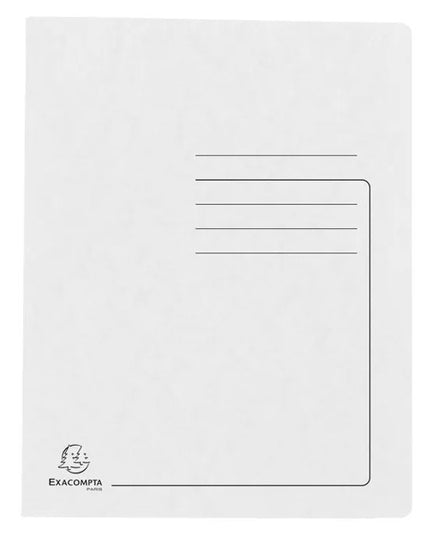 Snelhechtmap glanskarton 355g - A4 - wit