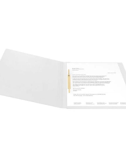 Snelhechtmap glanskarton 355g - A4 - wit