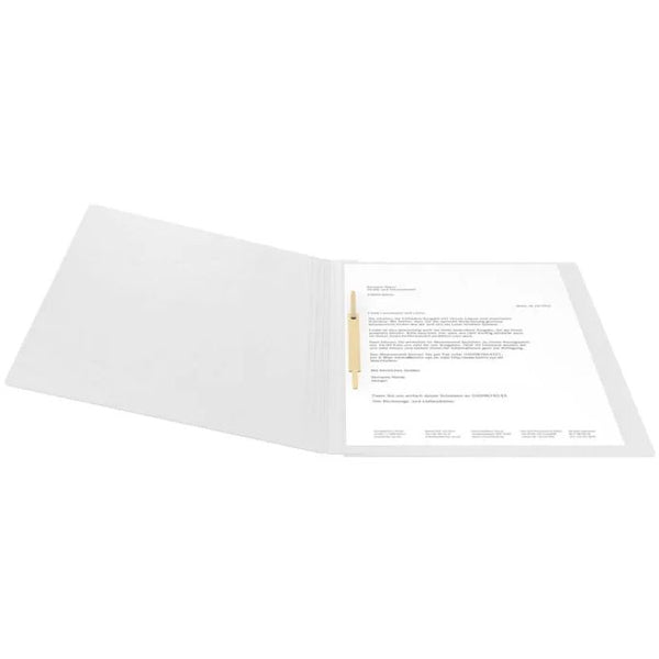 Chemise à fermeture rapide en carton glacé 355 g - A4 - blanche