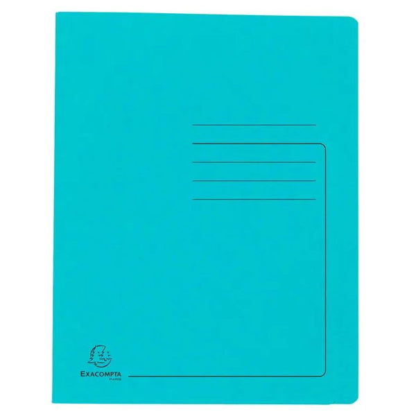 Chemise à fermeture rapide en carton glacé 355 g - A4 - bleu clair