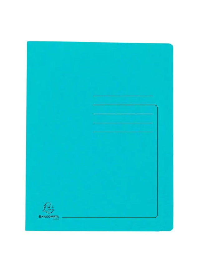 Snelhechtmap glanskarton 355g - A4 - licht blauw