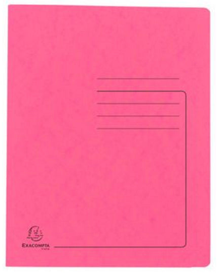 Snelhechtmap glanskarton 355g - A4 - rose