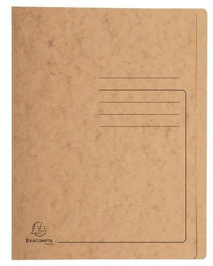 Snelhechtmap glanskarton 355g - A4 - bruin