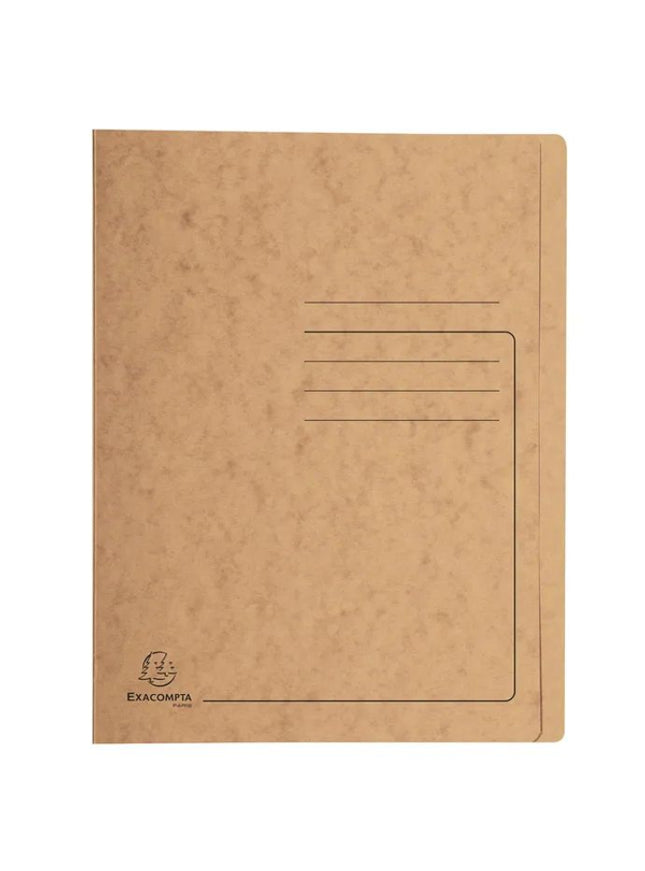 Snelhechtmap glanskarton 355g - A4 - bruin