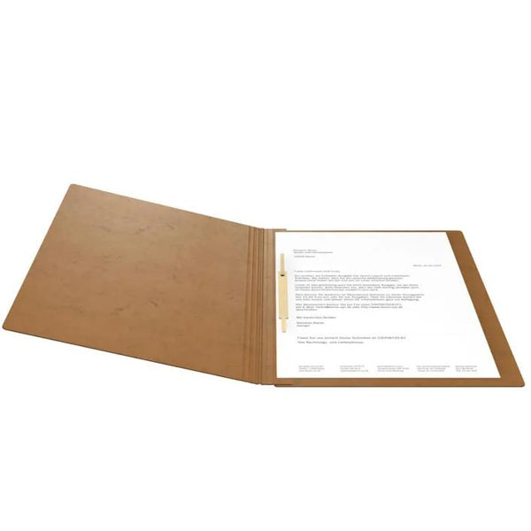 Chemise à fermeture rapide en carton glacé 355 g - A4 - marron