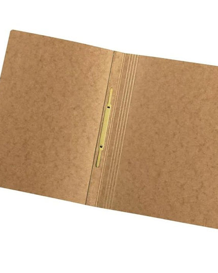 Snelhechtmap glanskarton 355g - A4 - bruin