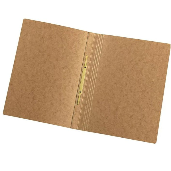 Chemise à fermeture rapide en carton glacé 355 g - A4 - marron