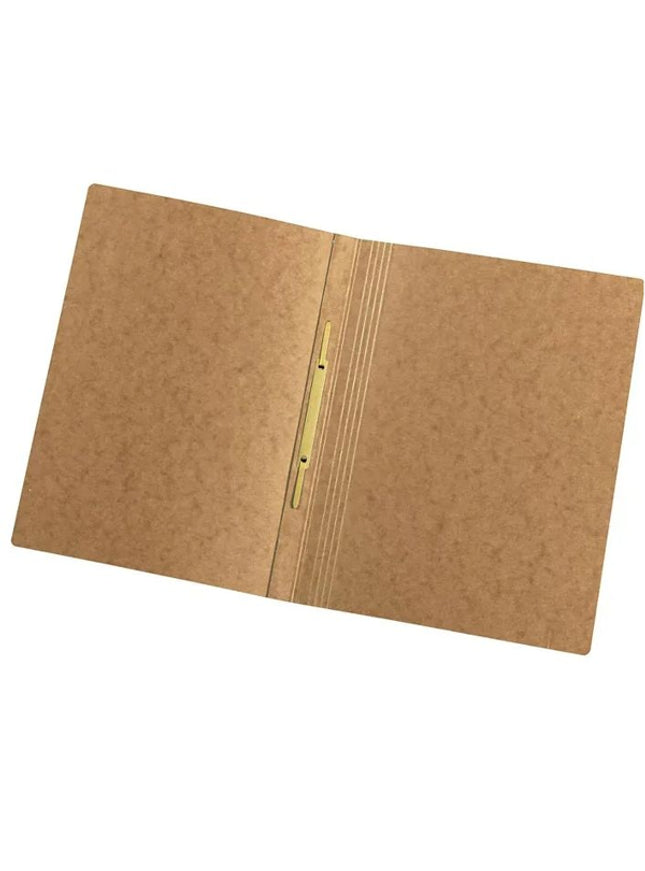 Snelhechtmap glanskarton 355g - A4 - bruin