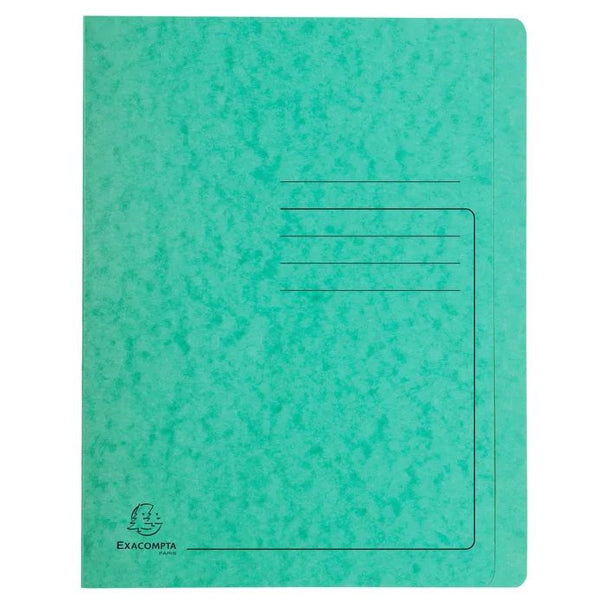 Chemise à fermeture rapide en carton glacé 355 g - A4 - vert foncé