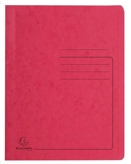 Snelhechtmap glanskarton 355g - A4 - rood