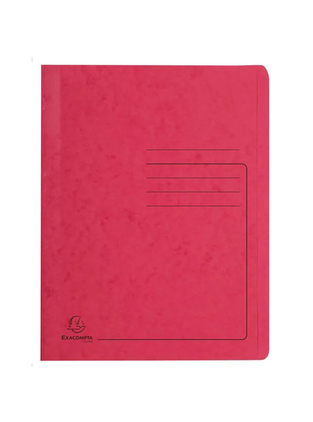 Snelhechtmap glanskarton 355g - A4 - rood