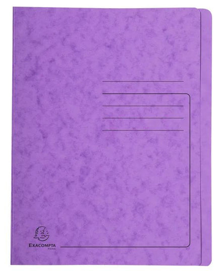 Snelhechtmap glanskarton 355g - A4 - paars