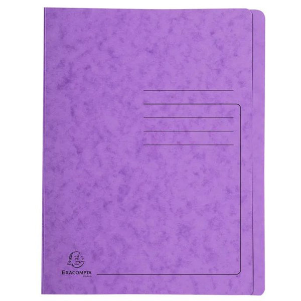 Chemise à fermeture rapide en carton glacé 355 g - A4 - violet