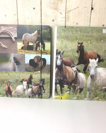 Carte A4 « collage de chevaux »