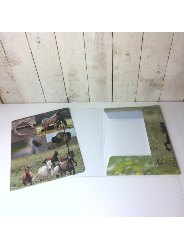 Map A4 "paarden collage"