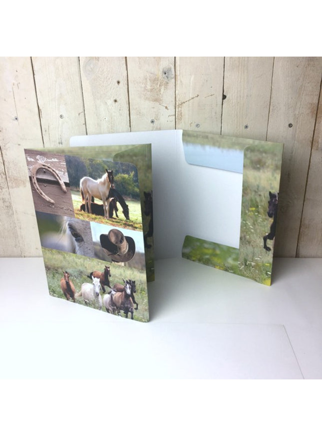 Map A4 "paarden collage"