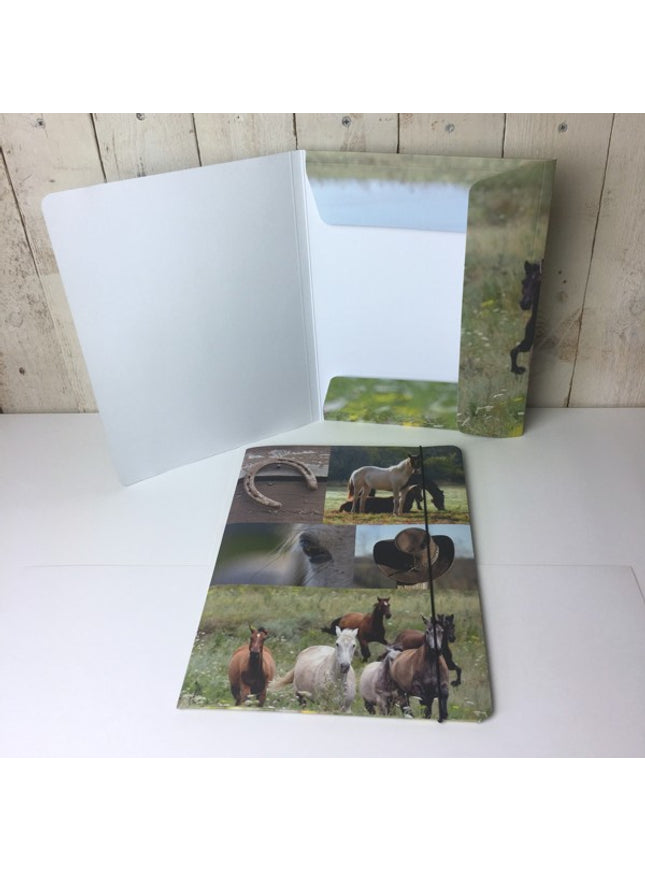 Map A4 "paarden collage"