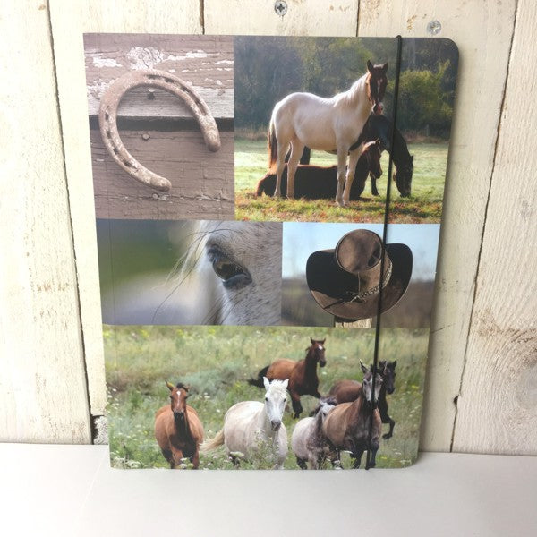 Carte A4 « collage de chevaux »