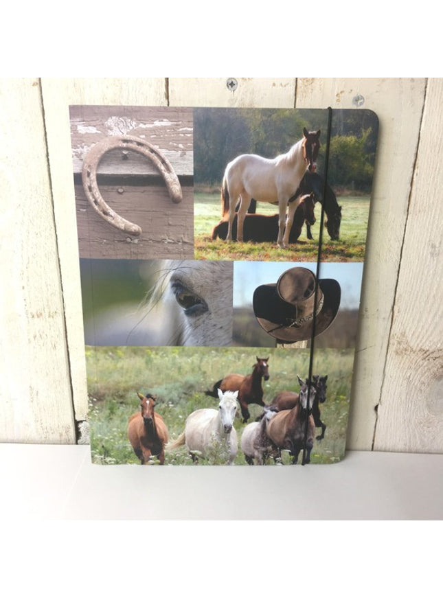 Map A4 "paarden collage"