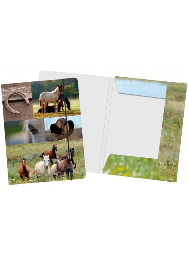 Map A4 "paarden collage"