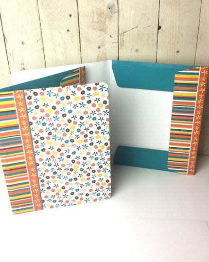 Map A4 "kleine bloemen"