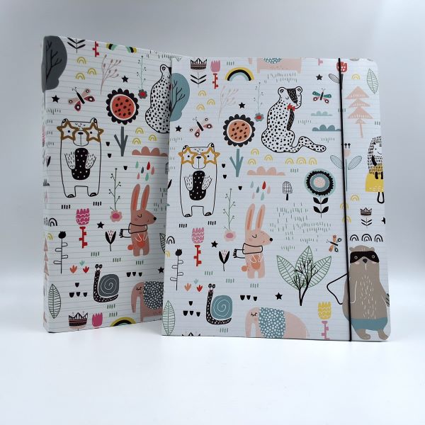 Classeur à anneaux en carton recyclé - Faune sauvage