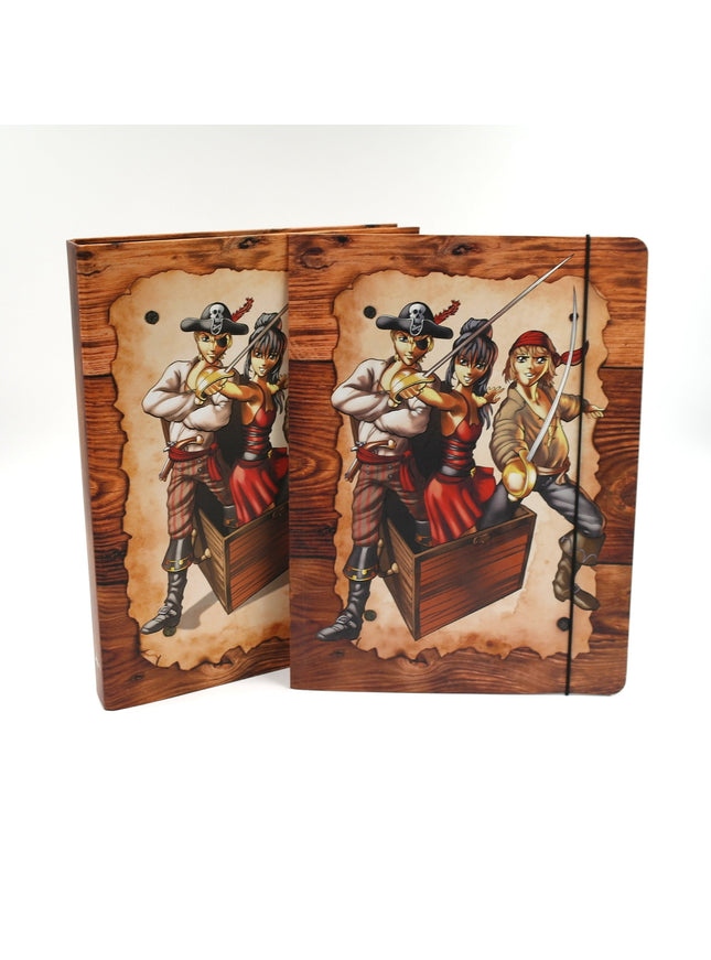 Ringmap recycled karton - piraten