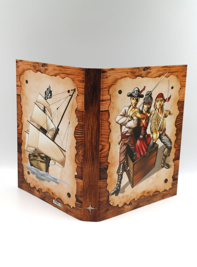 Classeur à anneaux en carton recyclé - pirates