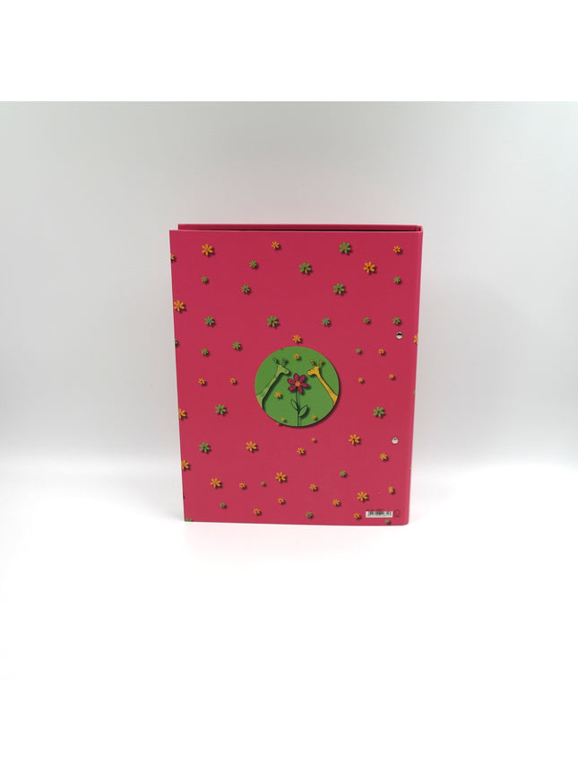 Ringmap recycled karton - 2 giraffen