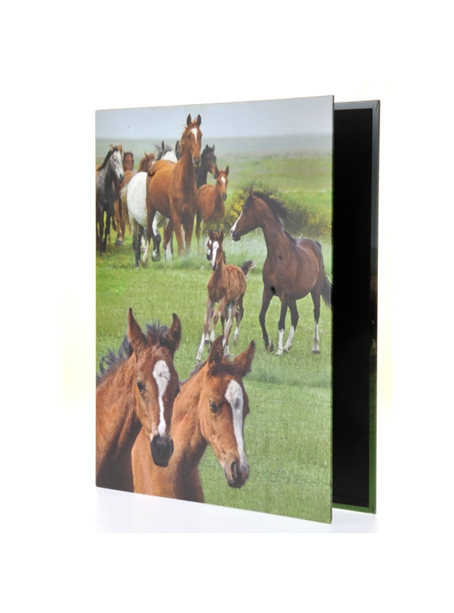 Ringmap recycled karton - wilde paarden