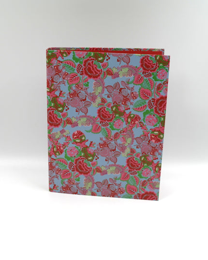 Classeur à anneaux en carton recyclé - Roses rouges