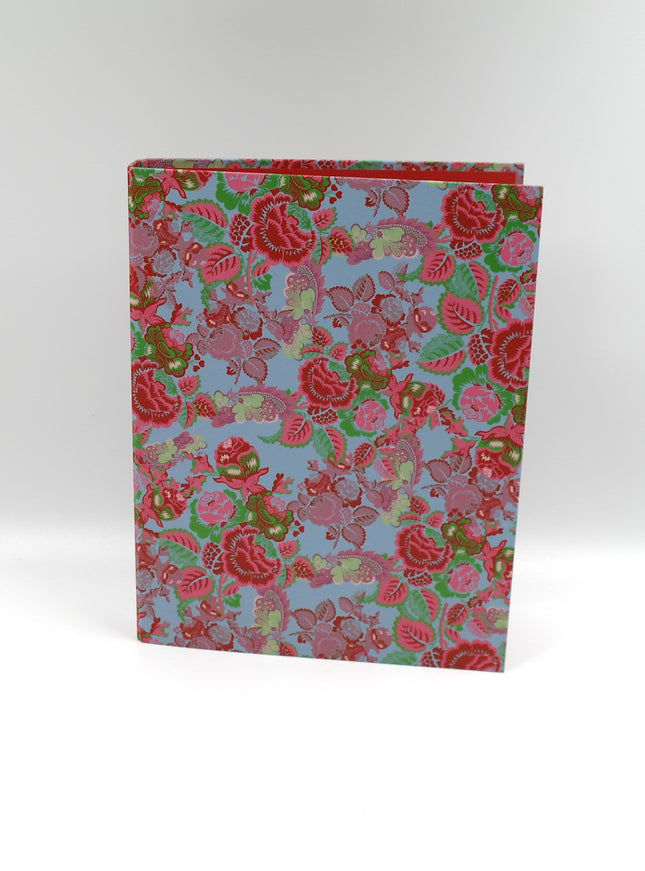 Classeur à anneaux en carton recyclé - Roses rouges