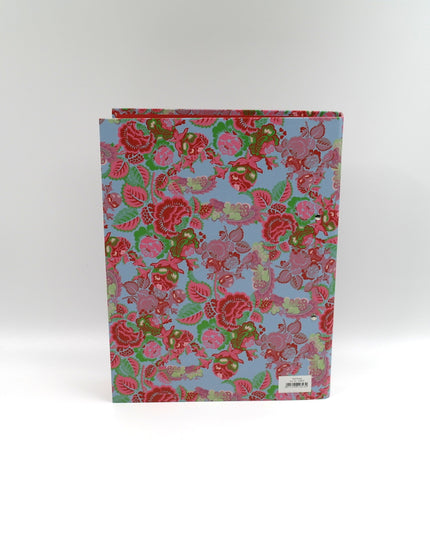 Classeur à anneaux en carton recyclé - Roses rouges