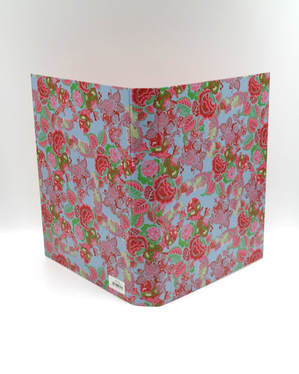 Classeur à anneaux en carton recyclé - Roses rouges