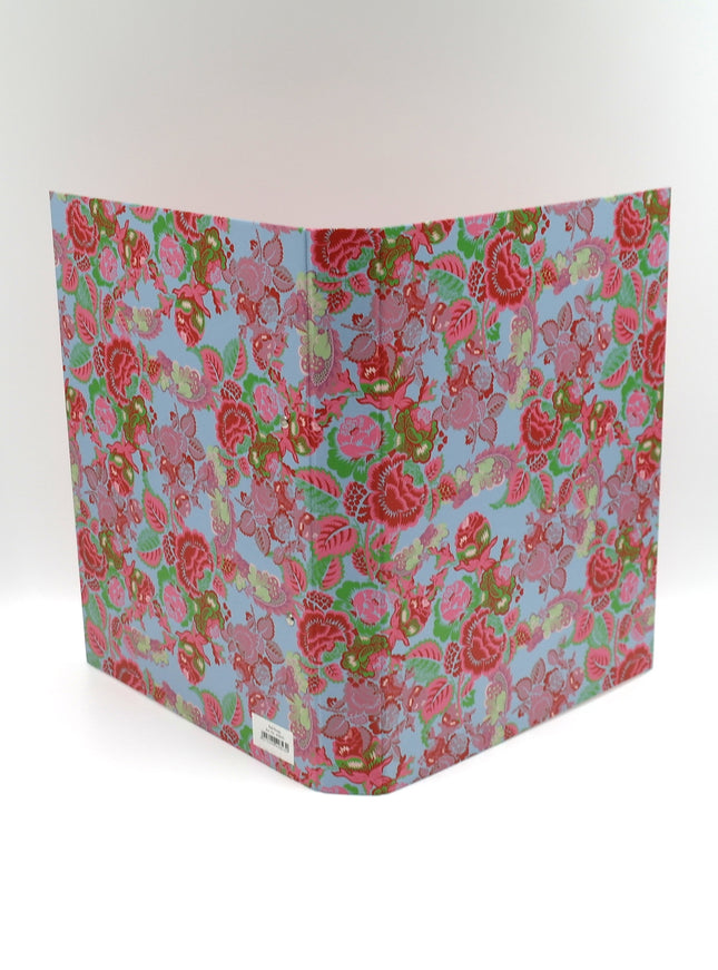 Classeur à anneaux en carton recyclé - Roses rouges