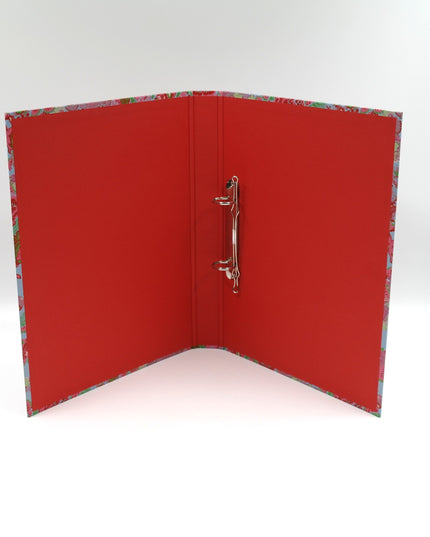 Classeur à anneaux en carton recyclé - Roses rouges