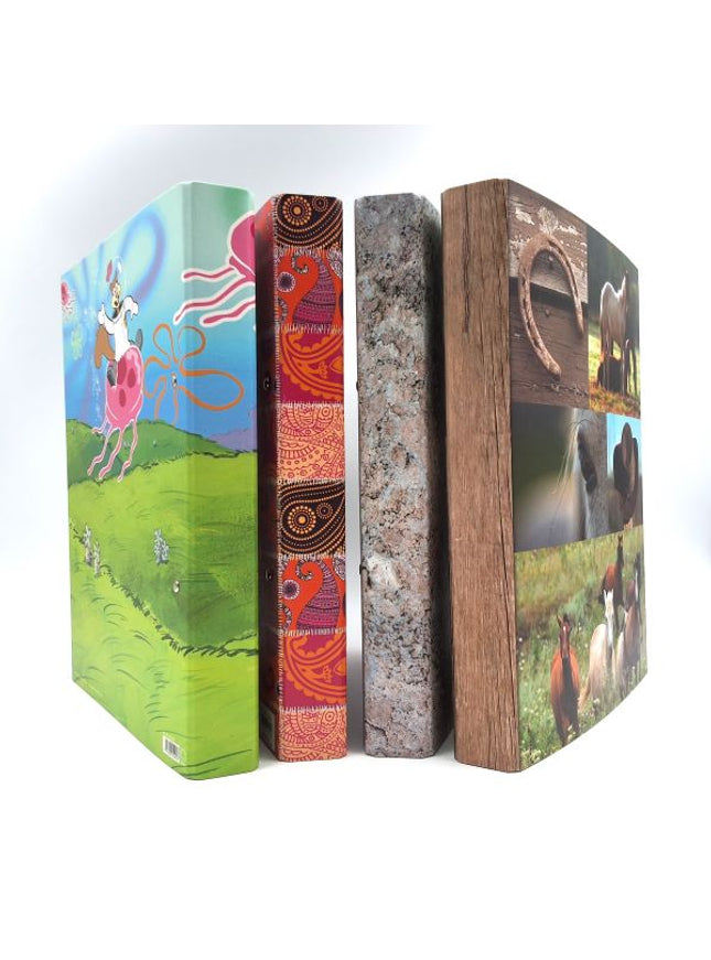 Ringmap recycled karton - paarden collage