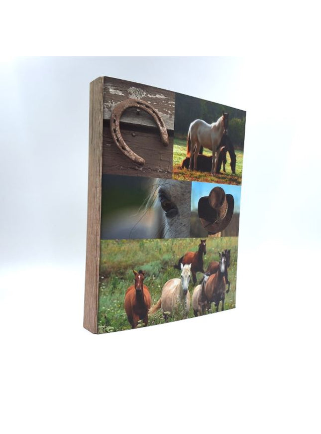 Ringmap recycled karton - paarden collage