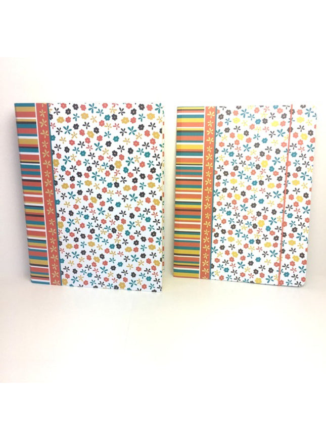 Ringmap recycled karton - kleine bloemen