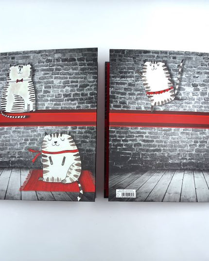 Classeur à anneaux en carton recyclé - Chats