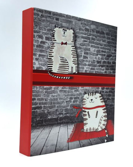 Classeur à anneaux en carton recyclé - Chats