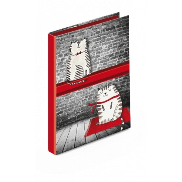 Classeur à anneaux en carton recyclé - Chats