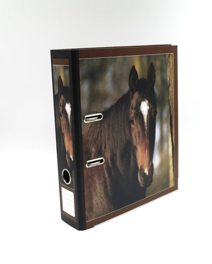 Classeur à anneaux en carton recyclé - cheval
