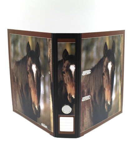 Classeur à anneaux en carton recyclé - cheval