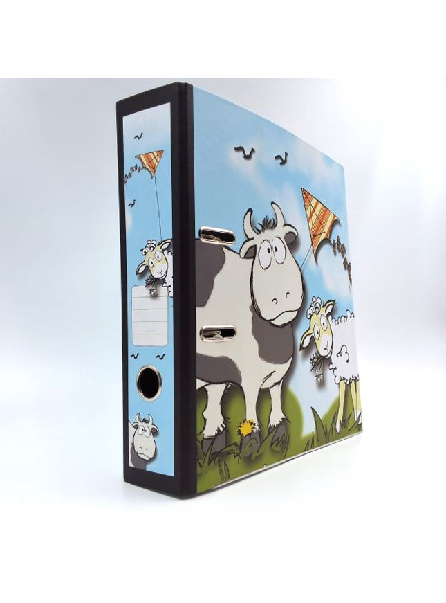 Ringmap recycled karton - koe en schaap