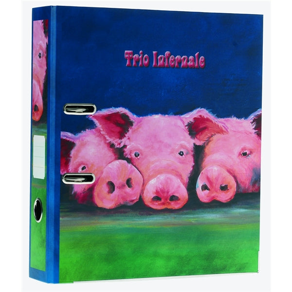 Classeur à anneaux en carton recyclé - trio infernal