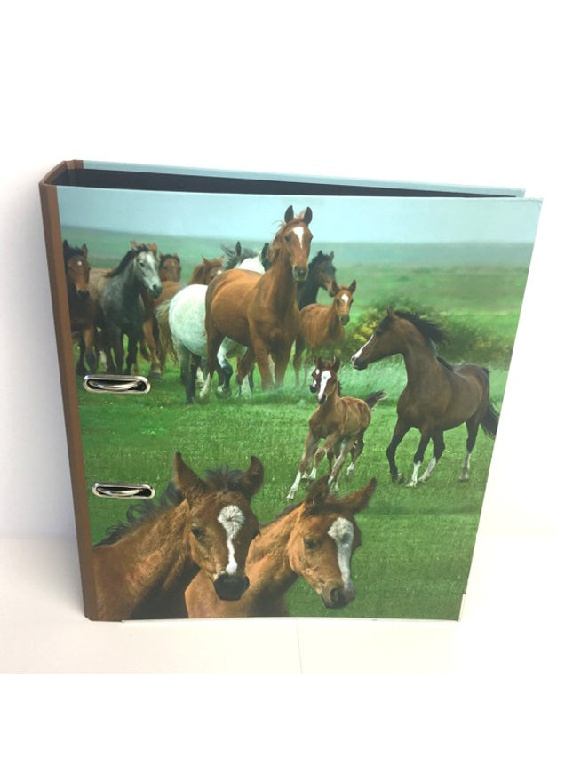 Ringmap recycled karton - wilde paarden