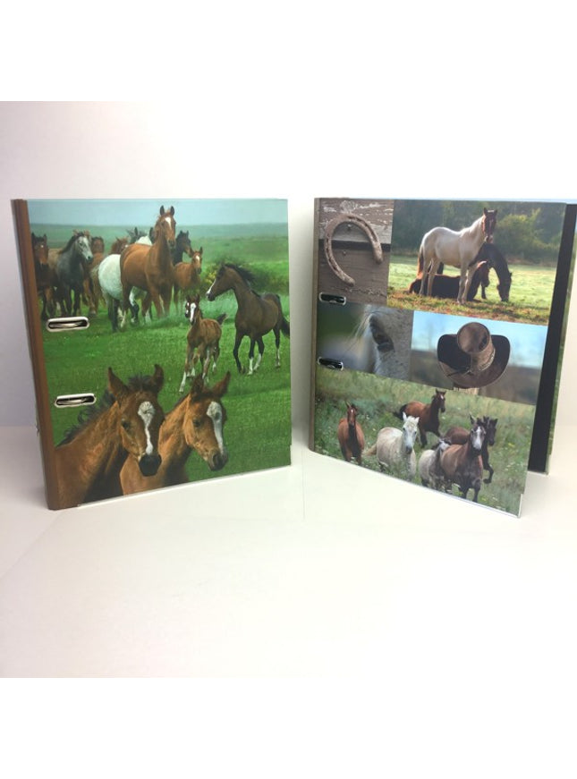 Ringmap recycled karton - wilde paarden