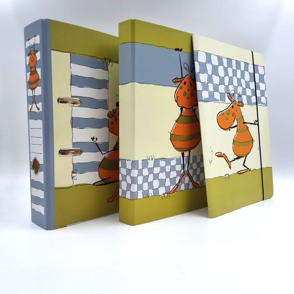 Classeur à anneaux en carton recyclé - Grizzle